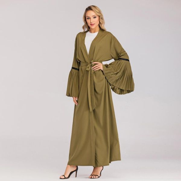 women's trench coats 2021 summer women v-neck pleated full sleeve with belt big swing long open stitch robe office lady 1712, Tan;black
women's trench coats 2021 summer women v-neck pleated full sleeve with belt big swing long open stitch robe office lady 1712, Tan;black