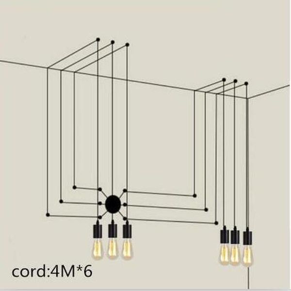 pendant lamps ac 90-260v rope diy black light modern ceiling nordic hanging spider lights living room lamp
pendant lamps ac 90-260v rope diy black light modern ceiling nordic hanging spider lights living room lamp