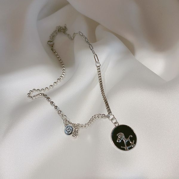 xianlan241 south korea pony pendant titanium steel contracted temperament necklace restoring ancient ways venus red with hip-hop c, Silver
xianlan241 south korea pony pendant titanium steel contracted temperament necklace restoring ancient ways venus red with hip-hop c, Silver