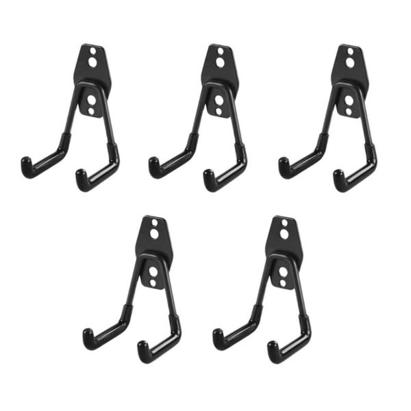 hooks & rails 5pcs heavy-duty gardening tool bike storage garage
