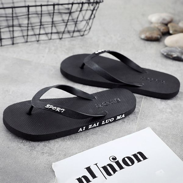 non-slip slides personality beach flip-flop mens house shoes flip flops for men shoes summer fashion men slippers korean tx159, Black
non-slip slides personality beach flip-flop mens house shoes flip flops for men shoes summer fashion men slippers korean tx159, Black