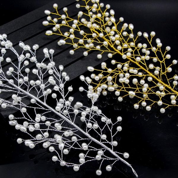 hair clips & barrettes bride headwear bridesmaid handmade faux pearl leaves tiara wedding accessories, Golden;silver
hair clips & barrettes bride headwear bridesmaid handmade faux pearl leaves tiara wedding accessories, Golden;silver