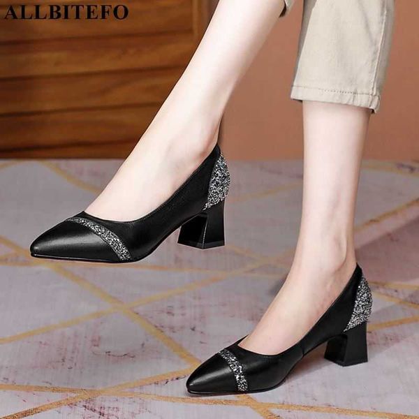 allbitefo size 34-42 bling design real genuine leather women high heels thick heel spring fashion women heels shoes 210611, Black
allbitefo size 34-42 bling design real genuine leather women high heels thick heel spring fashion women heels shoes 210611, Black