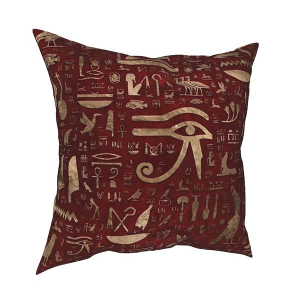 ancient egyptian hieroglyphs red leather gold pillowcase home decorative cushions throw pillow for car double-sided printing cushion/decorat
ancient egyptian hieroglyphs red leather gold pillowcase home decorative cushions throw pillow for car double-sided printing cushion/decorat