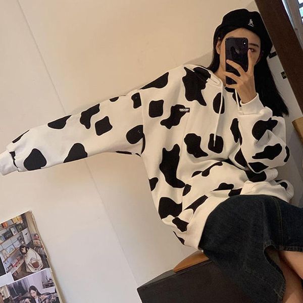 women's hoodies & sweatshirts winter harajuku hoddies loose print polerones mujer cute dairy cow kpop women hoodie oversized warm pocke, Black
women's hoodies & sweatshirts winter harajuku hoddies loose print polerones mujer cute dairy cow kpop women hoodie oversized warm pocke, Black
