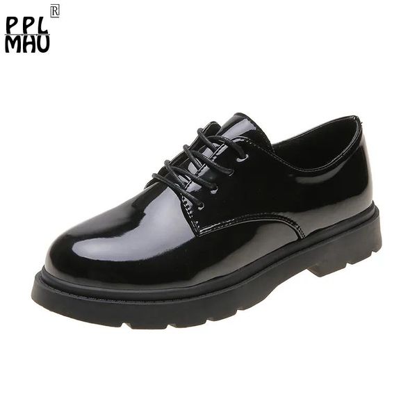 fashion british style women's boots harajuku all-match small leather shoes black lace-up bright single
fashion british style women's boots harajuku all-match small leather shoes black lace-up bright single