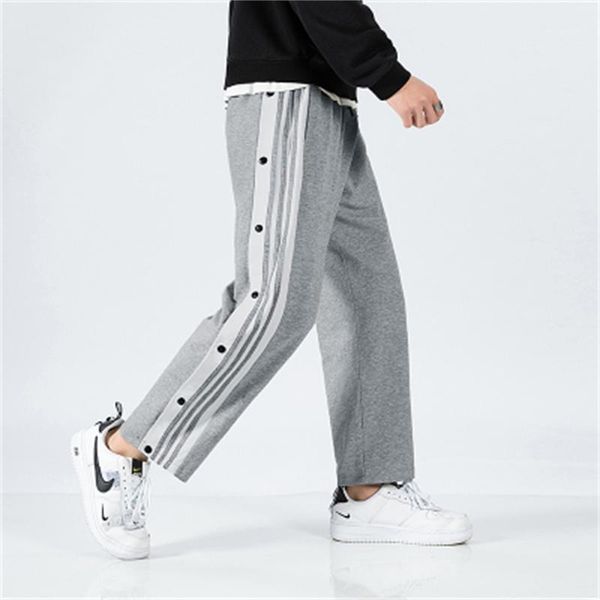 men's pants cotton breasted 2021 sports loose summer couples hip hop sweatpants, Black
men's pants cotton breasted 2021 sports loose summer couples hip hop sweatpants, Black