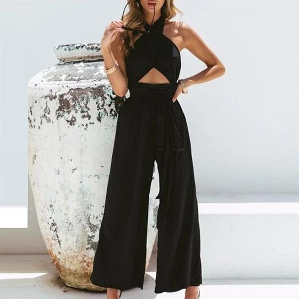 women's jumpsuits & rompers long women formal elegant cross neck halter holiday wide leg pants jumpsuit backless strappy, Black;white
women's jumpsuits & rompers long women formal elegant cross neck halter holiday wide leg pants jumpsuit backless strappy, Black;white