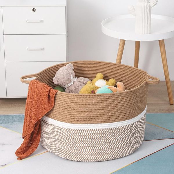 storage baskets cotton rope basket portable japanese-style cloth dirty clothes sundries folding
storage baskets cotton rope basket portable japanese-style cloth dirty clothes sundries folding