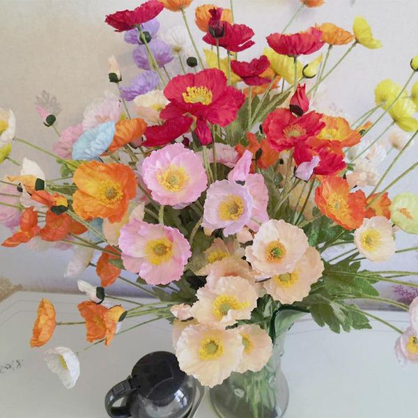 decorative flowers & wreaths poppies artificial flower material props decoration garden 4 wedding arrangement
decorative flowers & wreaths poppies artificial flower material props decoration garden 4 wedding arrangement