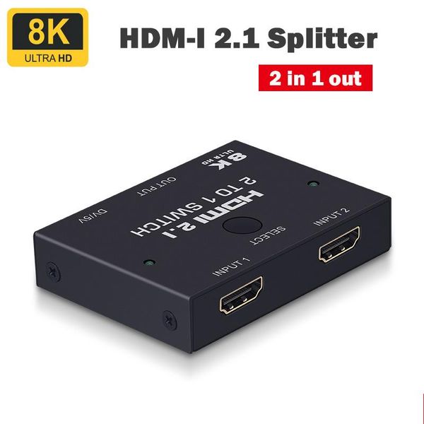 audio cables & connectors 2.1-compatible switcher 2 in 1 out ultra speed 48gbps 8k@60hz 4k@120hz switch adapter with button for hdtv pr
audio cables & connectors 2.1-compatible switcher 2 in 1 out ultra speed 48gbps 8k@60hz 4k@120hz switch adapter with button for hdtv pr