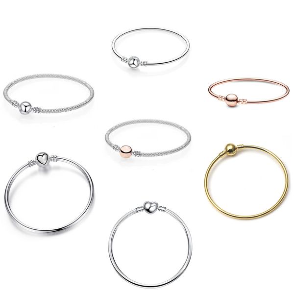 rose gold round head bangle basic bracelet original european charm for women diy jewelry making, Golden;silver
rose gold round head bangle basic bracelet original european charm for women diy jewelry making, Golden;silver