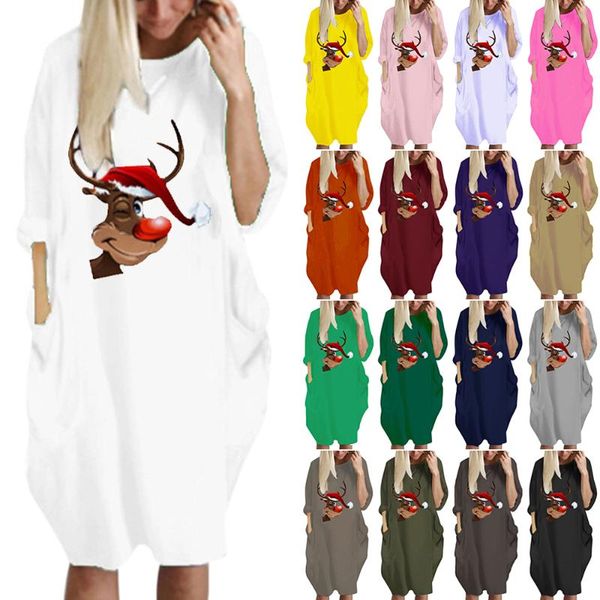 casual dresses women clothes dress o-neck knee length t-shirt ladies long sleeve print pockets 5xl christmas, Black;gray
casual dresses women clothes dress o-neck knee length t-shirt ladies long sleeve print pockets 5xl christmas, Black;gray