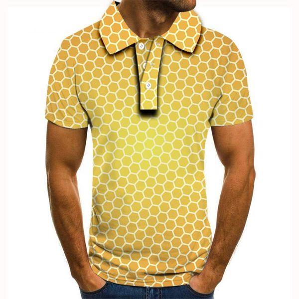 fashion polo shirt selling personalized honey digital printing 3d men's lapel, White;black
fashion polo shirt selling personalized honey digital printing 3d men's lapel, White;black