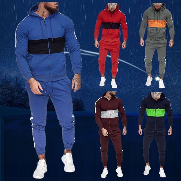 men's tracksuits 2021 mens 2 pieces set sport suit autumn winter casual splicing zipper print sweatshirt pants sets male tracksuit outf, Gray
men's tracksuits 2021 mens 2 pieces set sport suit autumn winter casual splicing zipper print sweatshirt pants sets male tracksuit outf, Gray
