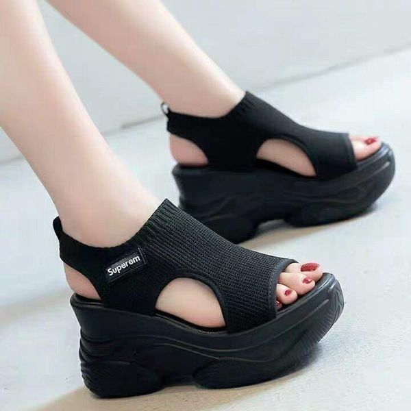 dress shoes timalina woman sandals high wedges with roman female sneakers fish mouth hollow tie women casual, Black
dress shoes timalina woman sandals high wedges with roman female sneakers fish mouth hollow tie women casual, Black