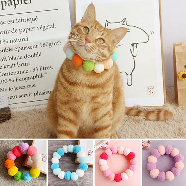 cat collars & leads dog collar colorful plush balls neck ring strap pet pography accessories cute small puppy kitten necklace
cat collars & leads dog collar colorful plush balls neck ring strap pet pography accessories cute small puppy kitten necklace
