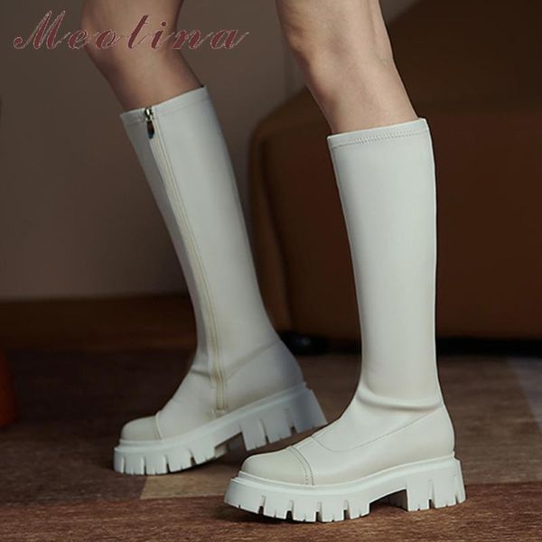 boots meotina women knee high genuine leather thick hig heel platform zipper ladies autumn winter beige black 35-40
boots meotina women knee high genuine leather thick hig heel platform zipper ladies autumn winter beige black 35-40