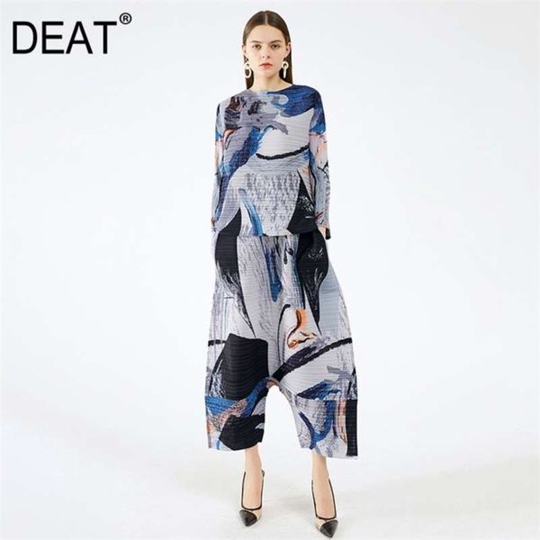 deat pleated suit woman graffiti ink print full sleeve over size + wide leg drop pants casual style autumn tx697 210925, White
deat pleated suit woman graffiti ink print full sleeve over size + wide leg drop pants casual style autumn tx697 210925, White
