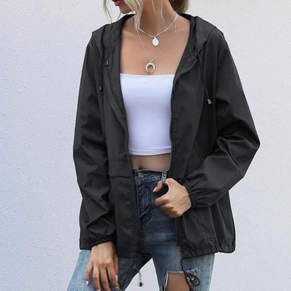 women's jackets for women 2021 hooded windproof female basic zipper coat womens clothing solid color long sleeve casual cardigan hoodie, Black;brown
women's jackets for women 2021 hooded windproof female basic zipper coat womens clothing solid color long sleeve casual cardigan hoodie, Black;brown