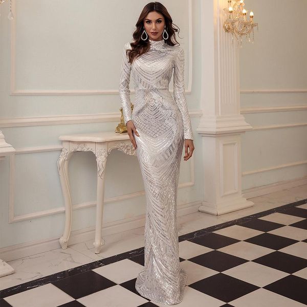 party dresses mermaid evening dress tulle chiffon elegant banquet temperament sequin tight long sleeve formal, White;black
party dresses mermaid evening dress tulle chiffon elegant banquet temperament sequin tight long sleeve formal, White;black