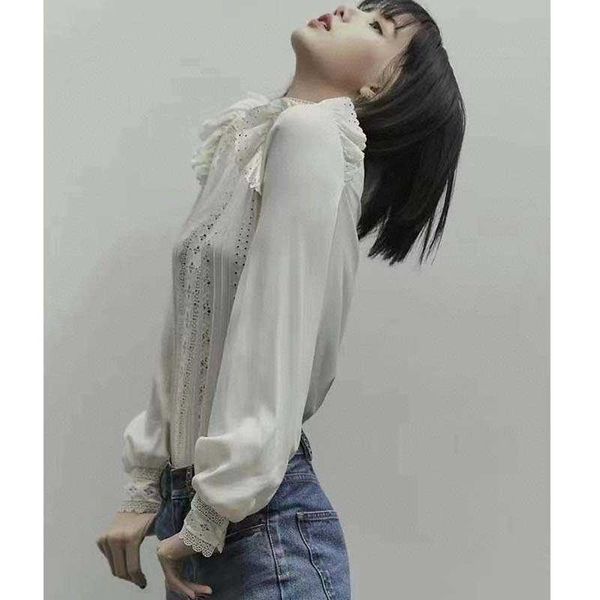women's blouses & shirts silk embroidered women's shirts hollow collar out sleeve long shirt with white vintage bow-sleeves upvz
women's blouses & shirts silk embroidered women's shirts hollow collar out sleeve long shirt with white vintage bow-sleeves upvz
