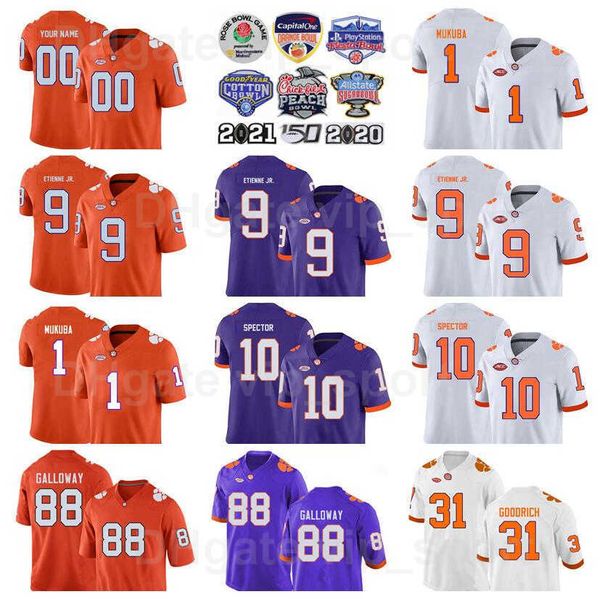 ncaa football clemson tigers college 8 justyn ross jersey men 1 andrew mukuba 88 braden galloway 10 baylon spector 9 travis etienne jr custo, Black
ncaa football clemson tigers college 8 justyn ross jersey men 1 andrew mukuba 88 braden galloway 10 baylon spector 9 travis etienne jr custo, Black
