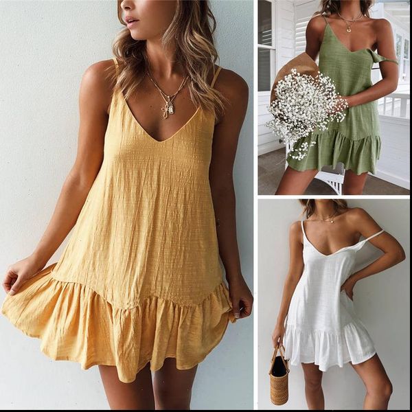summer womens dresses women short dress loose sleeveless elegant streetwear beach ladies party white mini, Black;gray
summer womens dresses women short dress loose sleeveless elegant streetwear beach ladies party white mini, Black;gray