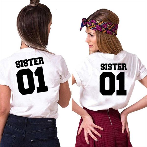 sister 01 fashion summer womens t shirt matching friends femme tumblr clothes bff tee, White
sister 01 fashion summer womens t shirt matching friends femme tumblr clothes bff tee, White