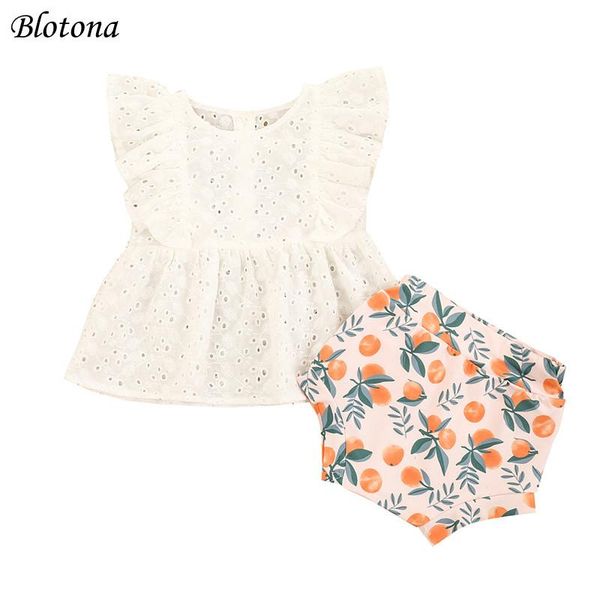 blotona baby girls summer 2pcs clothes set, solid color sleeves round collar hollow out flower +print shorts 0-3years clothing sets, White
blotona baby girls summer 2pcs clothes set, solid color sleeves round collar hollow out flower +print shorts 0-3years clothing sets, White