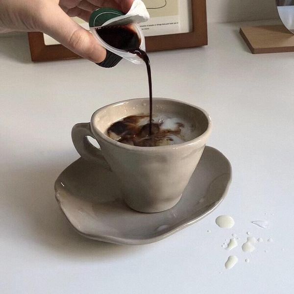 cups & saucers handmade vintage coffee cup creative ceramic handle irregular solid color zestaw kawowy kitchen dining bar ef50cs
cups & saucers handmade vintage coffee cup creative ceramic handle irregular solid color zestaw kawowy kitchen dining bar ef50cs