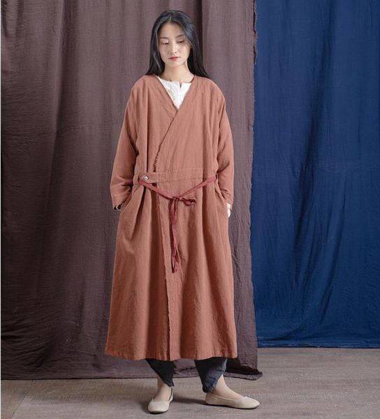 women's trench coats yoyikamomo 2021 women cotton linen spring vintage v neck solid color long sleeve draw string casual coat, Tan;black
women's trench coats yoyikamomo 2021 women cotton linen spring vintage v neck solid color long sleeve draw string casual coat, Tan;black