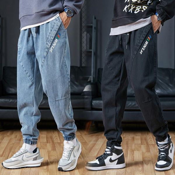 jeans 2021 summer men's washed nine points casual trousers small feet slim 9, Blue
jeans 2021 summer men's washed nine points casual trousers small feet slim 9, Blue
