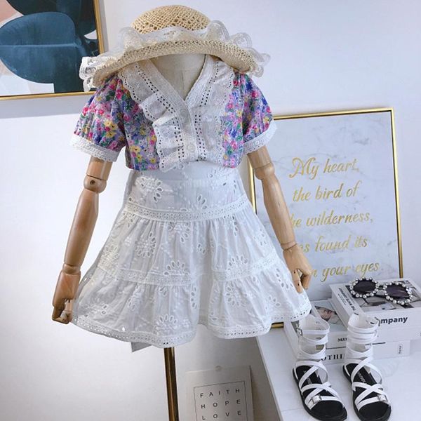 clothing sets children 2021 summer girl suit floral blouse + lace skirt two-piece dress for girls baby 2-8 year old, White
clothing sets children 2021 summer girl suit floral blouse + lace skirt two-piece dress for girls baby 2-8 year old, White