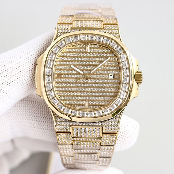 diamond watch 40mm automatic mechanical mens watches diamonds bezel sapphire fashion wristwatches men wristwatch stainless steel, Slivery;brown
diamond watch 40mm automatic mechanical mens watches diamonds bezel sapphire fashion wristwatches men wristwatch stainless steel, Slivery;brown