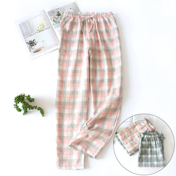 casual plaid women's pants pink green trousers cotton simple pajamas home loose plus size sleep bottoms for female & capris, Black;white
casual plaid women's pants pink green trousers cotton simple pajamas home loose plus size sleep bottoms for female & capris, Black;white