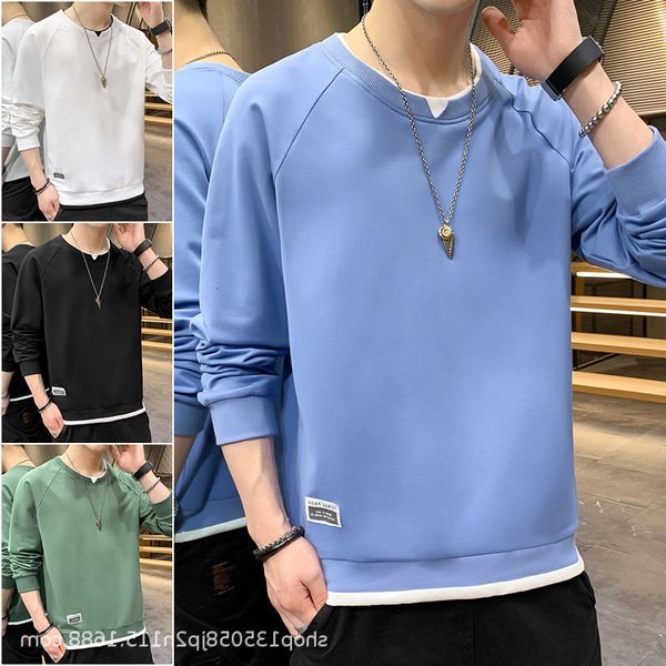 men's men's fashion spring slim fitting round ne sweater youth bottoming shirt, Black
men's men's fashion spring slim fitting round ne sweater youth bottoming shirt, Black