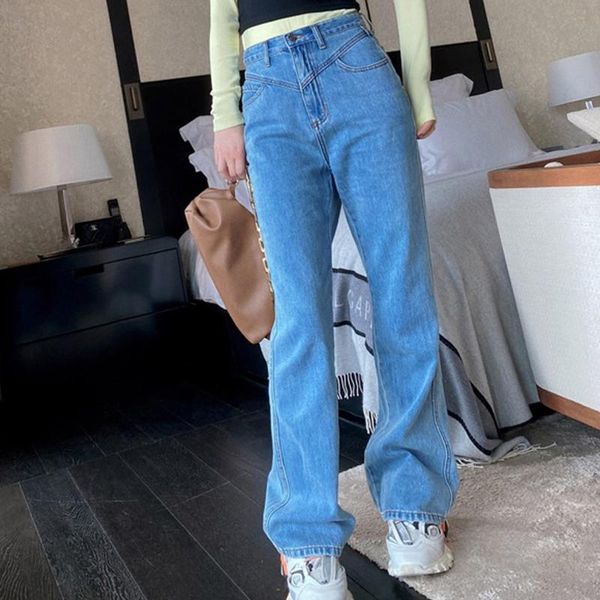 women's jeans autumn cotton denim women loose causal high waist straight pants korean street wear fashion female 2021, Blue
women's jeans autumn cotton denim women loose causal high waist straight pants korean street wear fashion female 2021, Blue