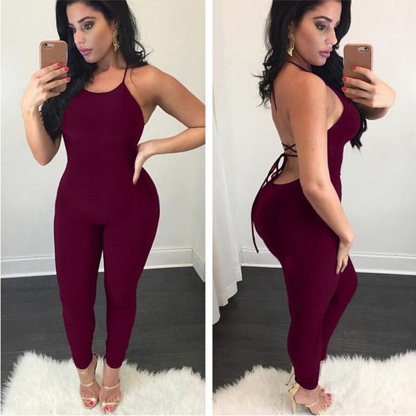 women's jumpsuits & rompers backless bandage slim women fitness set one piece jumpsuit fashion designer sleeveless skinny bodycon, Black;white
women's jumpsuits & rompers backless bandage slim women fitness set one piece jumpsuit fashion designer sleeveless skinny bodycon, Black;white