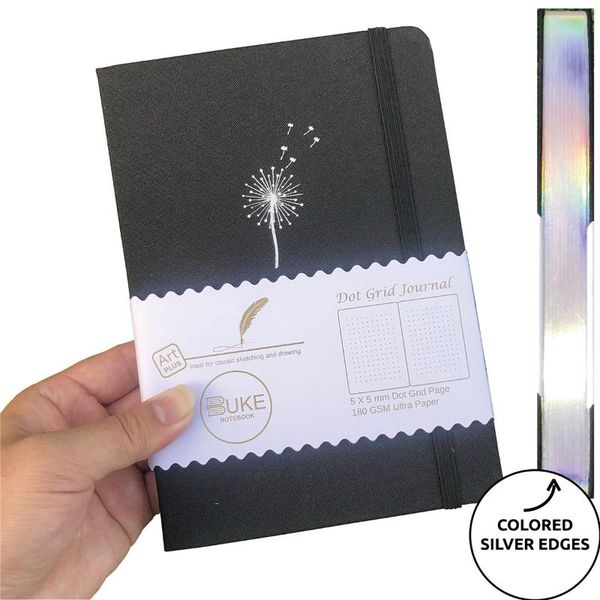 notepads buke dandelion dotted journal bujo dot grid notebook, 180gsm thick white paper, black color waterproof fabric cover, Purple;pink
notepads buke dandelion dotted journal bujo dot grid notebook, 180gsm thick white paper, black color waterproof fabric cover, Purple;pink