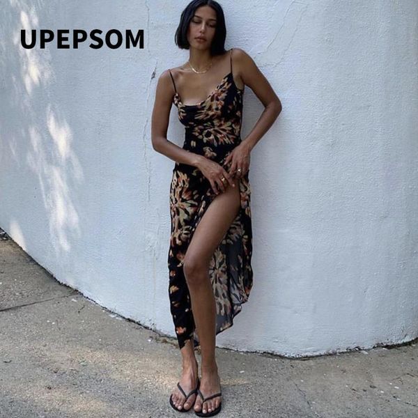 casual dresses upepsom side split spaghetti strap long floral printed maxi bodycon club party women dress vestidos 2021, Black;gray
casual dresses upepsom side split spaghetti strap long floral printed maxi bodycon club party women dress vestidos 2021, Black;gray