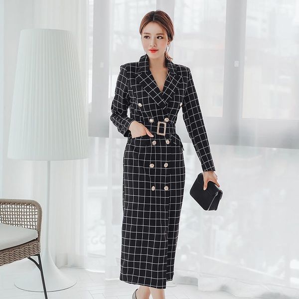 women's trench coats 2021 fashion women double breasted long coat vintage autumn winter black plaid turn down collar slim windbreaker, Tan;black
women's trench coats 2021 fashion women double breasted long coat vintage autumn winter black plaid turn down collar slim windbreaker, Tan;black