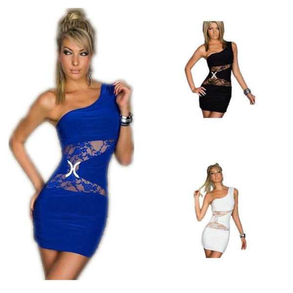 casual dresses 3 color one shoulder lace patchwork night club wear ladies summer mini sheath dress party costume clubwear black white b, Black;gray
casual dresses 3 color one shoulder lace patchwork night club wear ladies summer mini sheath dress party costume clubwear black white b, Black;gray