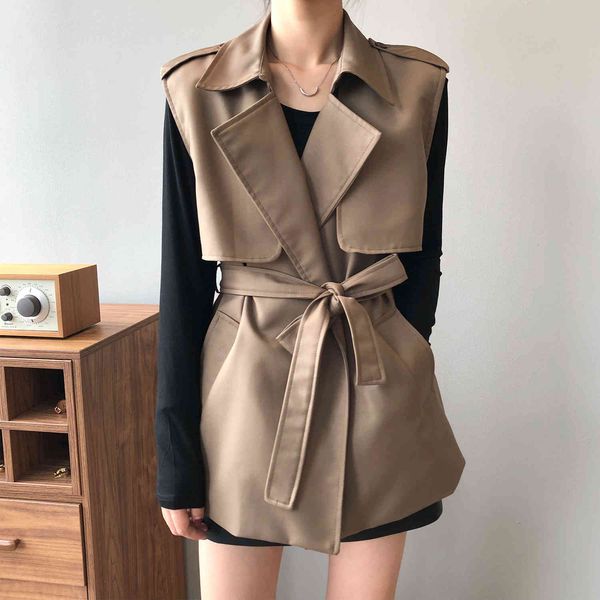 women's vests sleeveless spring turn down collar women casual with belt design womens clothes blusas roupa feminina x6uw, Black;white
women's vests sleeveless spring turn down collar women casual with belt design womens clothes blusas roupa feminina x6uw, Black;white