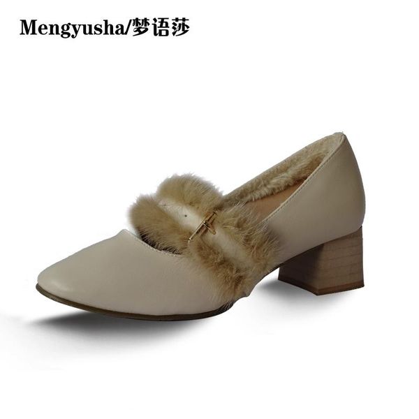 dress shoes mengyusha2021 autumn and winter plus velvet square high-heeled korean version of the mink, Black
dress shoes mengyusha2021 autumn and winter plus velvet square high-heeled korean version of the mink, Black