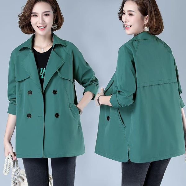 women's jackets 2021 autumn women jacket causal basic coat double breasted windbreaker female streetwear outwear plus size 5xl p1028, Black;brown
women's jackets 2021 autumn women jacket causal basic coat double breasted windbreaker female streetwear outwear plus size 5xl p1028, Black;brown