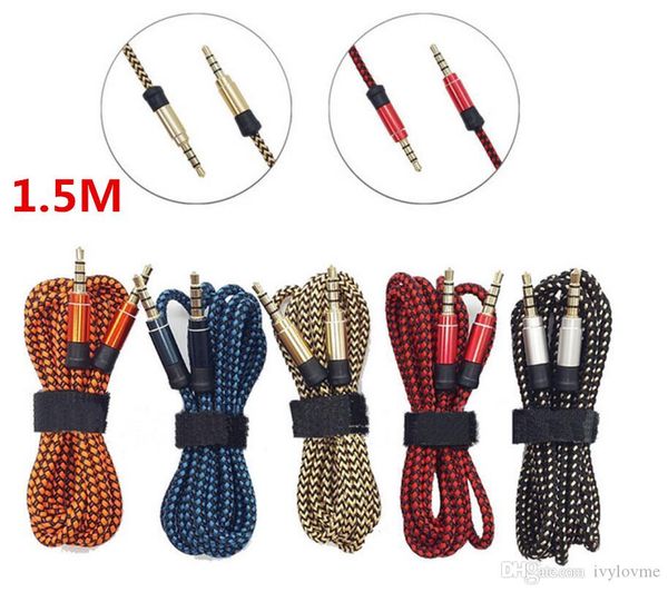 new 1.5m for iphone samsung mp3 speaker tablet pc 3.5mm auxiliary aux extension audio cable unbroken metal fabric braiede male stereo cord
new 1.5m for iphone samsung mp3 speaker tablet pc 3.5mm auxiliary aux extension audio cable unbroken metal fabric braiede male stereo cord