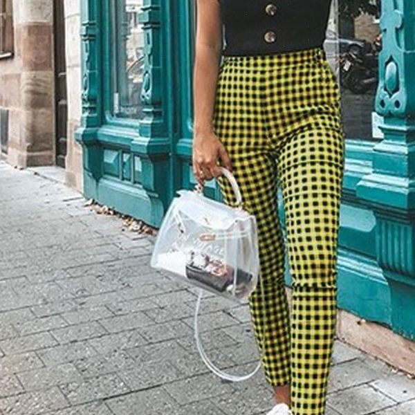 women pants pant high waist for ladies elastic casual woman summer big size, Black;white
women pants pant high waist for ladies elastic casual woman summer big size, Black;white