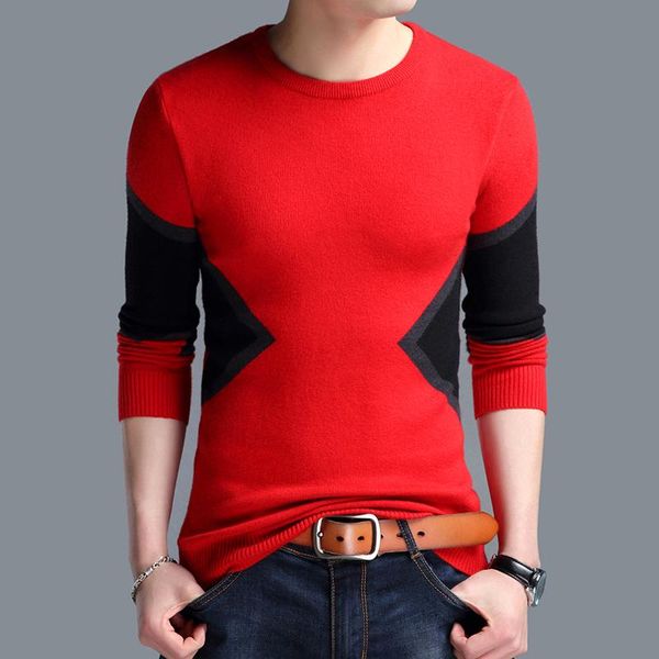 autumn winter men's sweaters breathable slim fit men pullover contrast color knitted sweater fashion brand clothing, White;black
autumn winter men's sweaters breathable slim fit men pullover contrast color knitted sweater fashion brand clothing, White;black