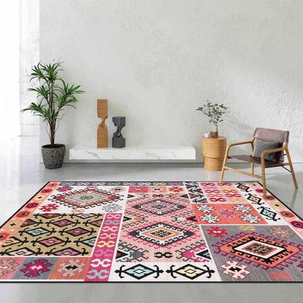 carpets orange gray pink geometric rug ethnic style stitching girl room mat living bedroom bedside carpet floor mats
carpets orange gray pink geometric rug ethnic style stitching girl room mat living bedroom bedside carpet floor mats